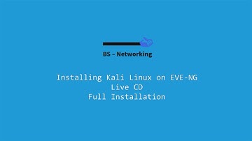 Kali Linux on EVE-ng