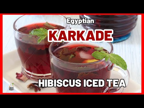 Egyptian Karkade Tea- Hibiscus Iced Tea | Karkadeh Recipe | How to make Karkade Tea at Home