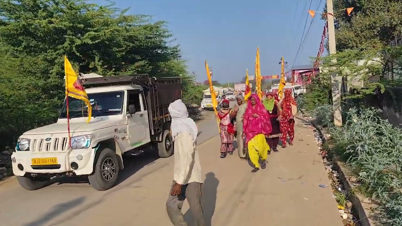 जय श्री श्याम। पैदलयात्रा केड