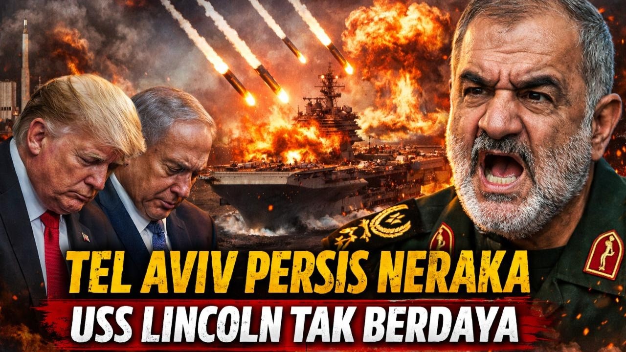 Iran Makin Menggila! Kapal Induk AS Dihantam 4 Rudal, Pusat Nuklir Israel Hancur