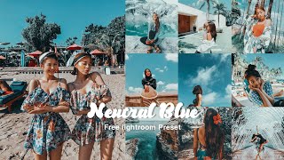 FREE LIGHTROOM PRESET | Neutral Blue lightroom colour grading tutorial #165 screenshot 5