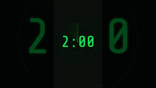 2min Silent Radar Timer 📡 2 Minute Countdown (No Sound) #Shorts