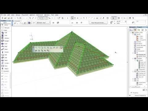 Complex roofs in ARCHICAD - Editing eaves