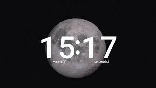 Moon 25 Minute Countdown Timer - Silent