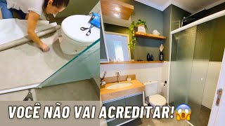 COMO FAZER UMA TRANSFORMAÇÃO COMPLETA EM BANHEIRO SIMPLES RÁPIDO E SEM REFORMA !