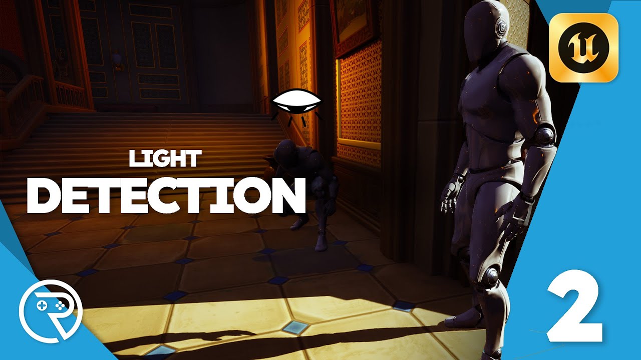 Unreal Engine 5 Tutorial - Light Detection Part 2: AI Response - YouTube