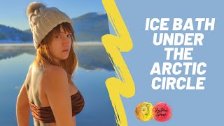 Ice Bath Under The Arctic Circle. Norway, Mo I Rana.