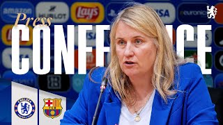 HAYES and CHARLES | Chelsea Women vs FC Barcelona Femení Press Conference | 26/04/24 | Chelsea FC