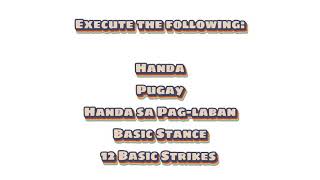 PERFORMANCE TASK #3 - PHYSICAL EDUCATION 2 (Basic Arnis)