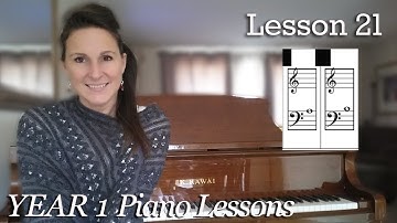 Lesson 21 - Bass Clef A and B  [Year 1] Unit 2- Lesson 5 : Free Beginner Piano Lessons