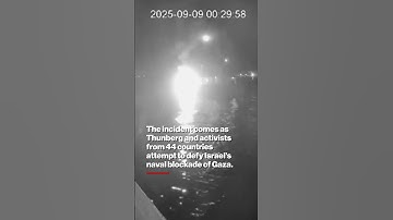 Greta Thunberg Flotilla Fire Blamed on Cigarette — NOT Drone Strike, Tunisian Officials Say #shorts