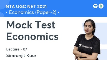 Mock Test | Economics | NTA UGC NET JRF| Simranjit Kaur