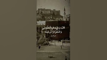 وَلَمْ أَكُنْ بِدُعَائِكَ رَبِّ شَقِيًّا || سورة مريم || علي جابر