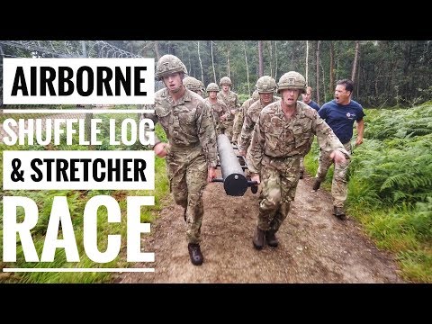 British Soldiers - Paras vs Guards || Stretcher & Log Race | HDPRCC