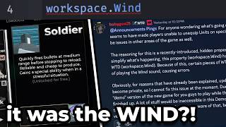 so the WIND broke world tower defense..?