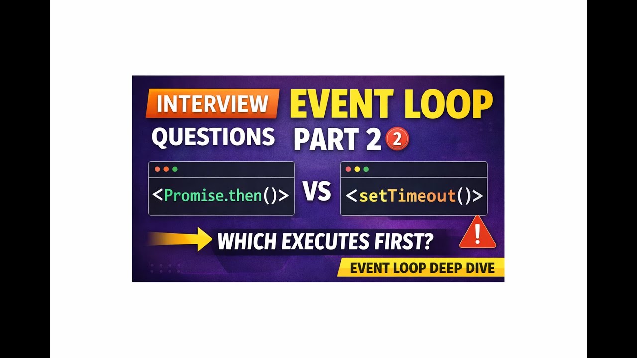 JavaScript Event Loop Interview Questions – Part 2 🔥 Most Confusing ...