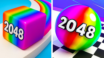 Ball Run 2048 vs Jelly Run 2048✅💚✅Walkthrough Max Gameplay ET2114