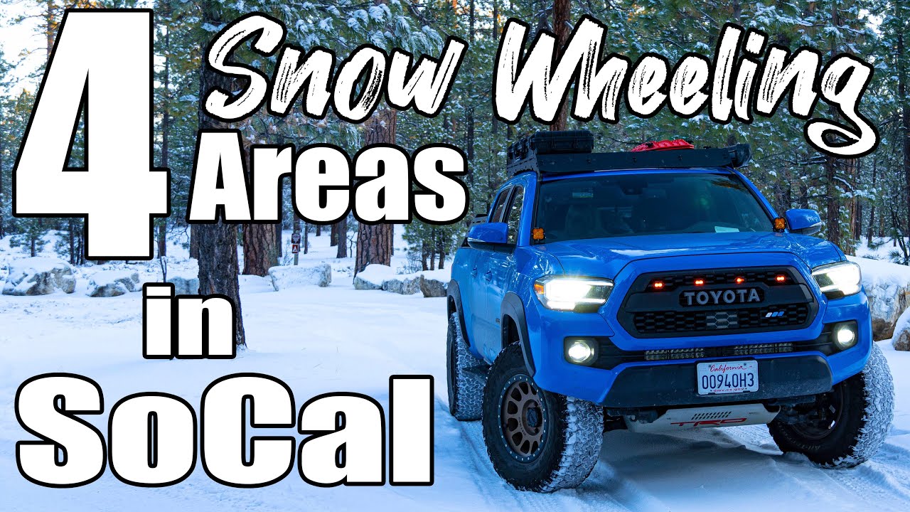 4 Areas to go Snow Wheeling in SoCal OffRoading trails with Snow in