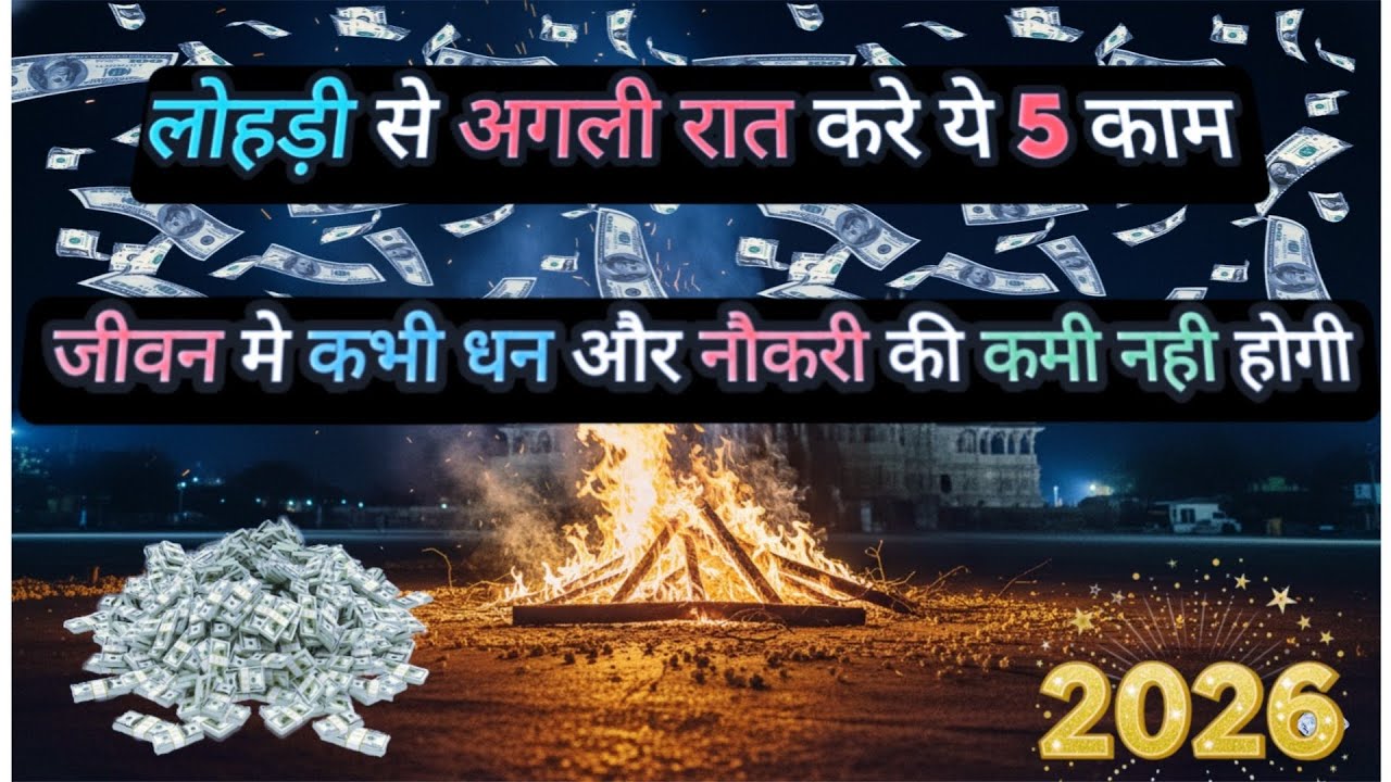लोहड़ी से अगली रात ये 5 काम कर लो, गरीबी और रुकावट जलकर खत्म हो जाएगी। Krihnu Satyavani 