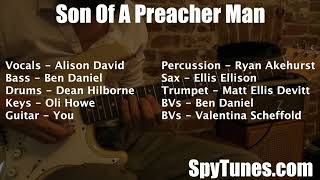 Video thumbnail of "Son Of A Preacher Man Live Band Backing Track for guitar players"