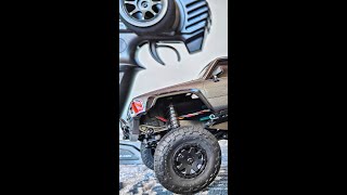 Baby TYKA'S First RC! - 1/28 Scale Kyosho Mini-Z 4x4 Toyota 4 Runner! #shorts