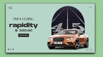 Modern landing page design and slider animation uisng html css js | swiperjs