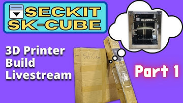SecKit  SK-CUBE Build - Steel Frame Printer Kit - Part 1 #3d #3dprinting #livestream