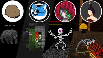 Four Game Developers, One Art Kit, We Each Make A Game (Stuffed Wombat,Blood Machine,Salman Shurie)3