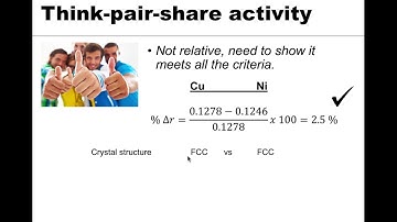 MSE 201 S21 Lecture 15 - Module 2 - Hume-Rothery Rules Example 2