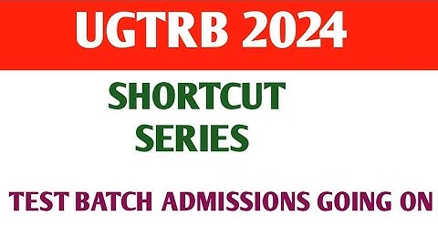 UGTRB MATHS study material available/Online Coaching admission going/Short cut/series