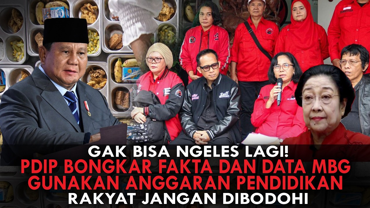 RAKYAT JANGAN DIBODOHI! PDIP BONGKAR FAKTA DAN DATA MBG GUNAKAN ANGGARAN PENDIDIKAN