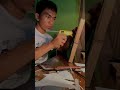 Lampu dari kardus dan piring plastik