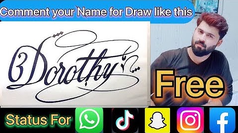 Dorothy Name Signature Calligraphy Status | How to Cursive write with cut Marker #dorothy @dorothy