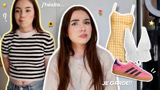 J’ESSAYE MES VÊTEMENTS ET JE TRIE MON DRESSING… pour le PRINTEMPS ! 🌻