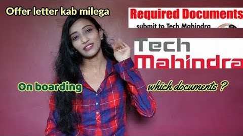 How many days it will take to receive Offer Letter|what after Documentation process of Tech mahindra