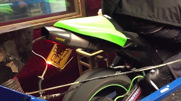 ZX6R 2007 Race Bike Dyno Run with k&n Air Filter