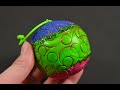 covering technique Christmas Ornament from polymer clay tutorial FIMO Day 18 DIY новогодний шарик
