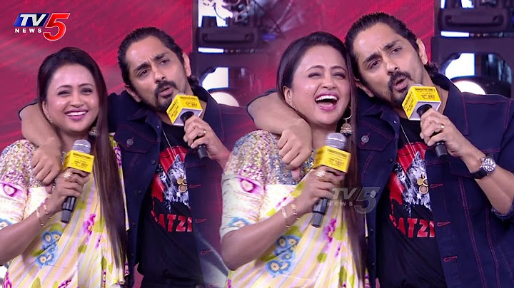 Actor Siddharth HILARIOUS Speech @ Bharateeyudu 2 Pre-Release Event | Kamal Haasan | TV5 Tollywood