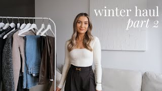 WINTER HAUL PART 2 | MANGO, ZARA, ABERCROMBIE, &amp; OTHER STORIES &amp; CULT GAIA