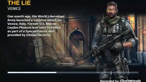 Modern combat 5 blackout  mission # 1 the lie gameplay