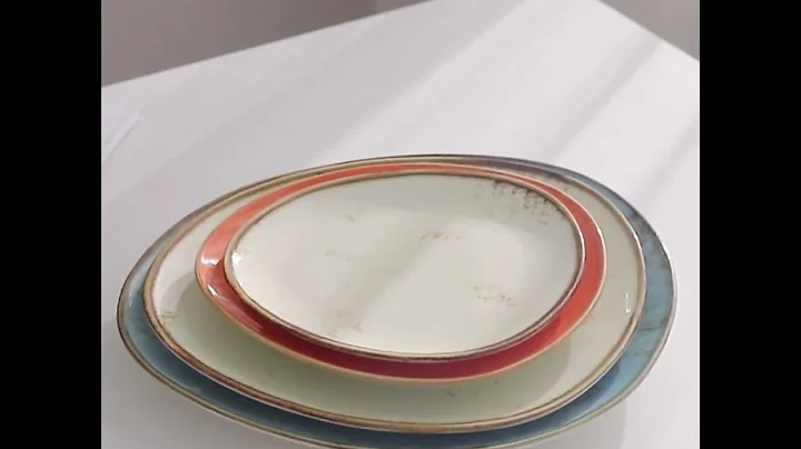 FENN Unique Shape Hand painting Ceramic Plates