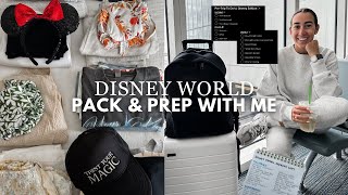 PACK & PREP FOR DISNEY WORLD - pre-trip to do
