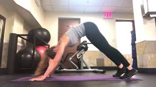 Plank to Downward Dog w/ Diagonal Reach