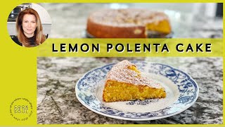 No Flour Beautiful Lemon Polenta Cake