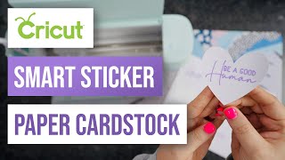 Glimmend Microbe Heerlijk ⭐️ Cricut Smart Sticker Paper Cardstock - YouTube