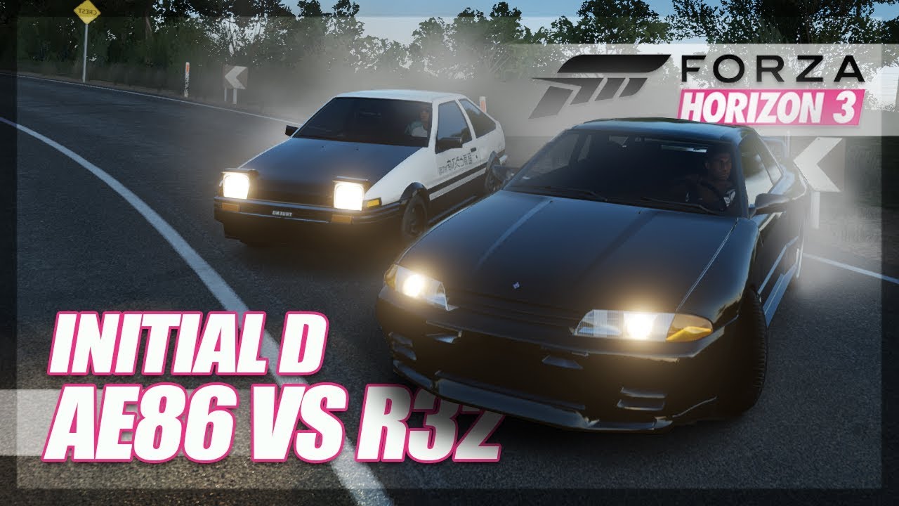 Forza Horizon 3 Initial D Recreation Ae86 Vs R32 Gt R Youtube