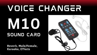 M10 Voice Changer Sound Card (reverb, male/female, karaoke, effects) #cosplay #costume #voicechanger screenshot 2