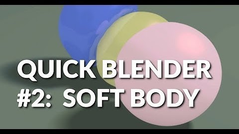QUICK Blender Tutorial #2: Soft Body (less than a minute) / Tutorial