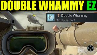 Destroy both helicopters with one Valkyrie rocket from the deck of the ship | B01 (double whammy)