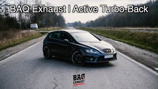 Seat Leon II 2.0 TSI | Active Tubro-Back exhaust system | BAQ Exhaust brutal sound and pops